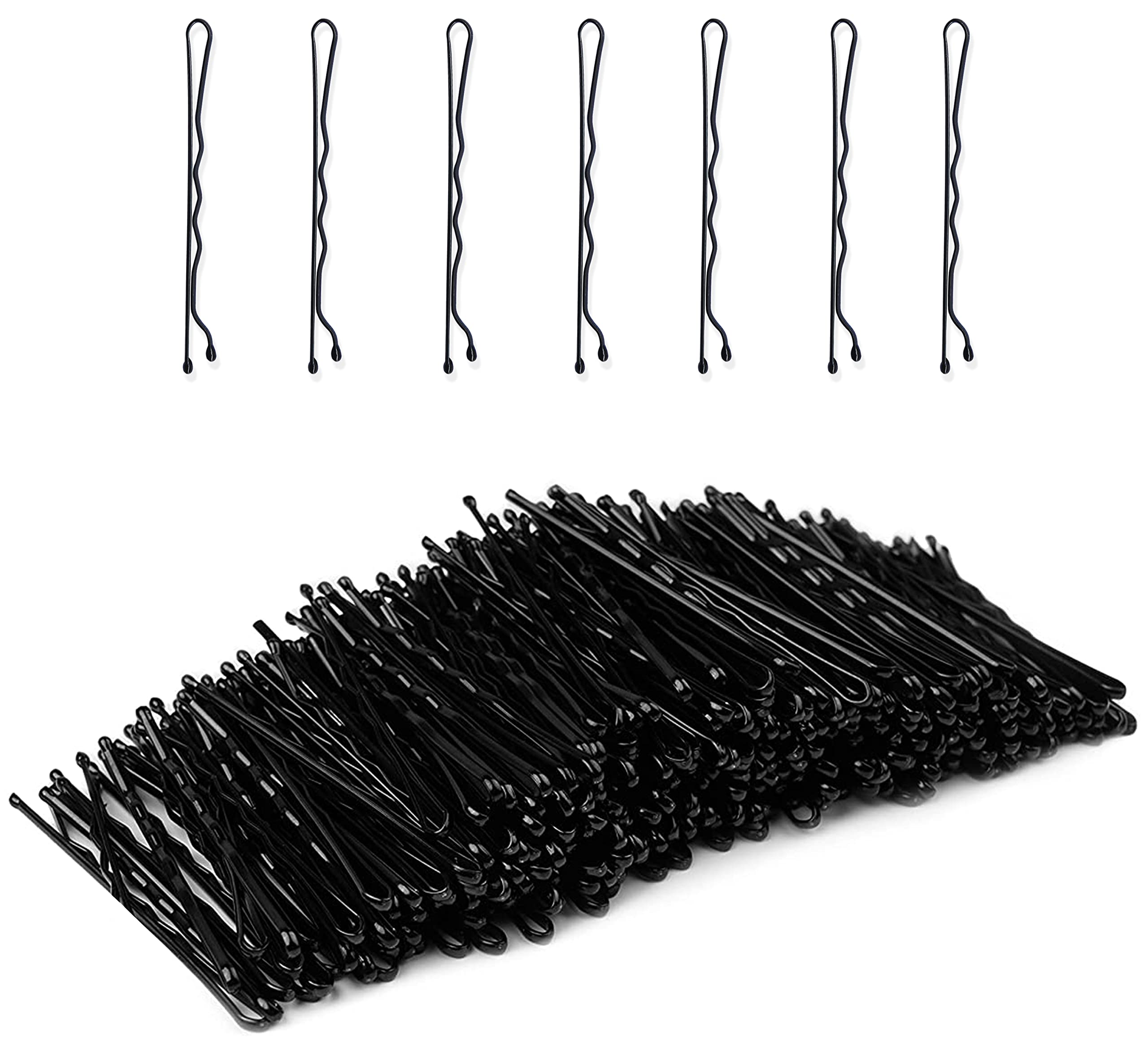 Brown Hair Pins 100 Pcs Brown Bobby Pins Brown Hair Grips Kirby Grips Hair Pins for Buns, Bun Pins with Box Great Hair Grips for Thick Hair Bobby Brown (5.5cm)