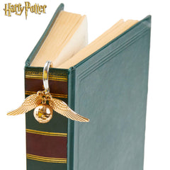 Harry Potter Gifts Bookmarks for Women Teenagers Kids Metal Bookmark with Hanging Golden Snitch Book Charm School University Reading Gifts for Everybody