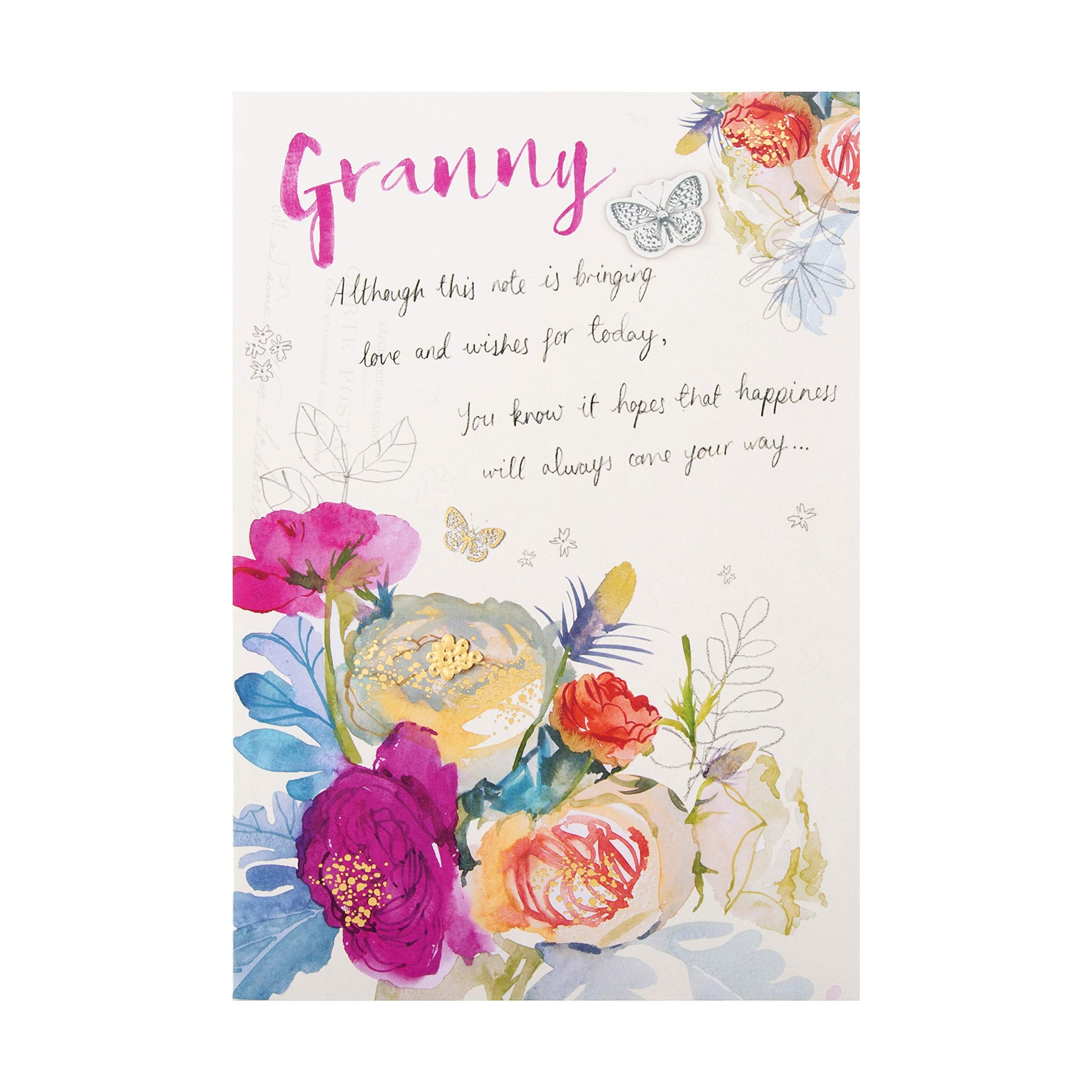 Hallmark Mothers Day Card for Granny - Classic Floral Design