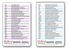 YardCard Paediatric Nursing Lanyard Cards   Developmental Milestones, Vital Signs, Abbreviations, GCS & More (PVC)