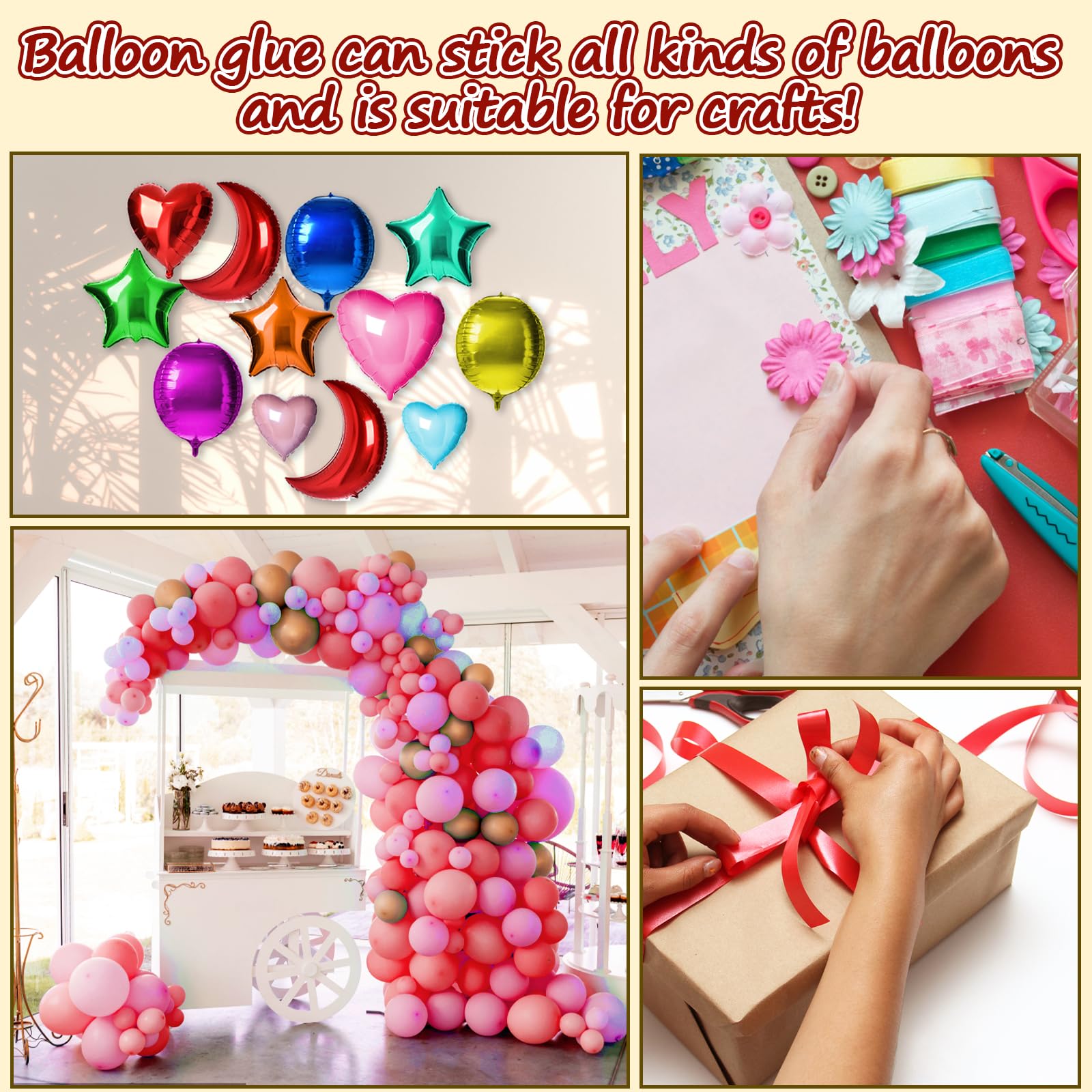 900 PCS Balloon Glue Dots, Removable Balloon Sticky Spots,Extra Strong Glue Dots Double Sided for Birthday Party Wedding Christmas Decorations and DIY Scrapbooking Craft. (900 PCS)