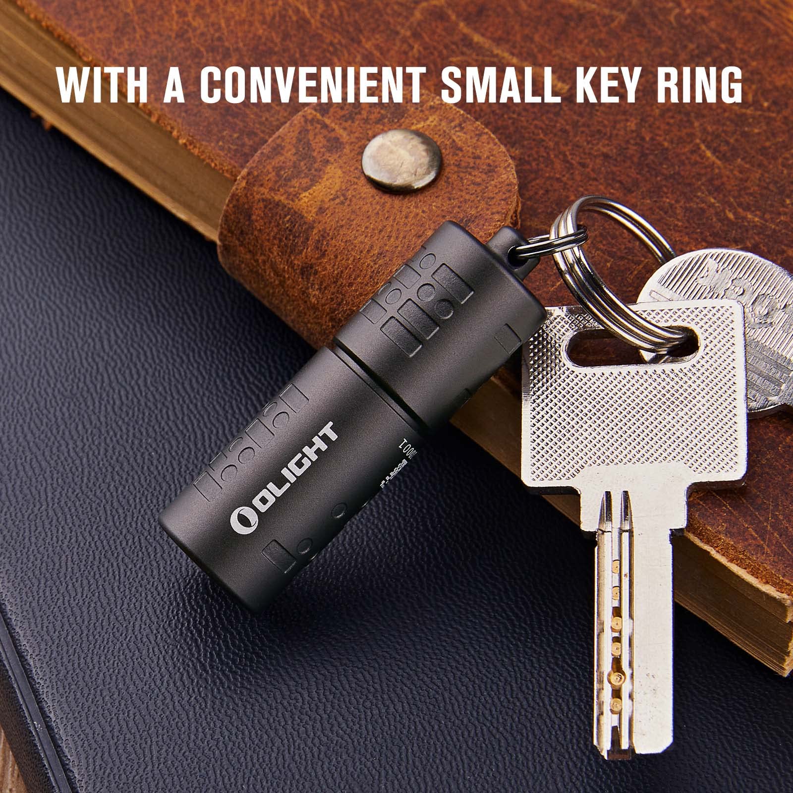 OLIGHT iMorse I1R 2 Pro Keychain Flashlight max 180 lumens, Mini EDC Handheld Torch, Powered by Built-in Rechargeable Battery with Type-C USB Cable for Everyday Carry（Gunmetal Grey）