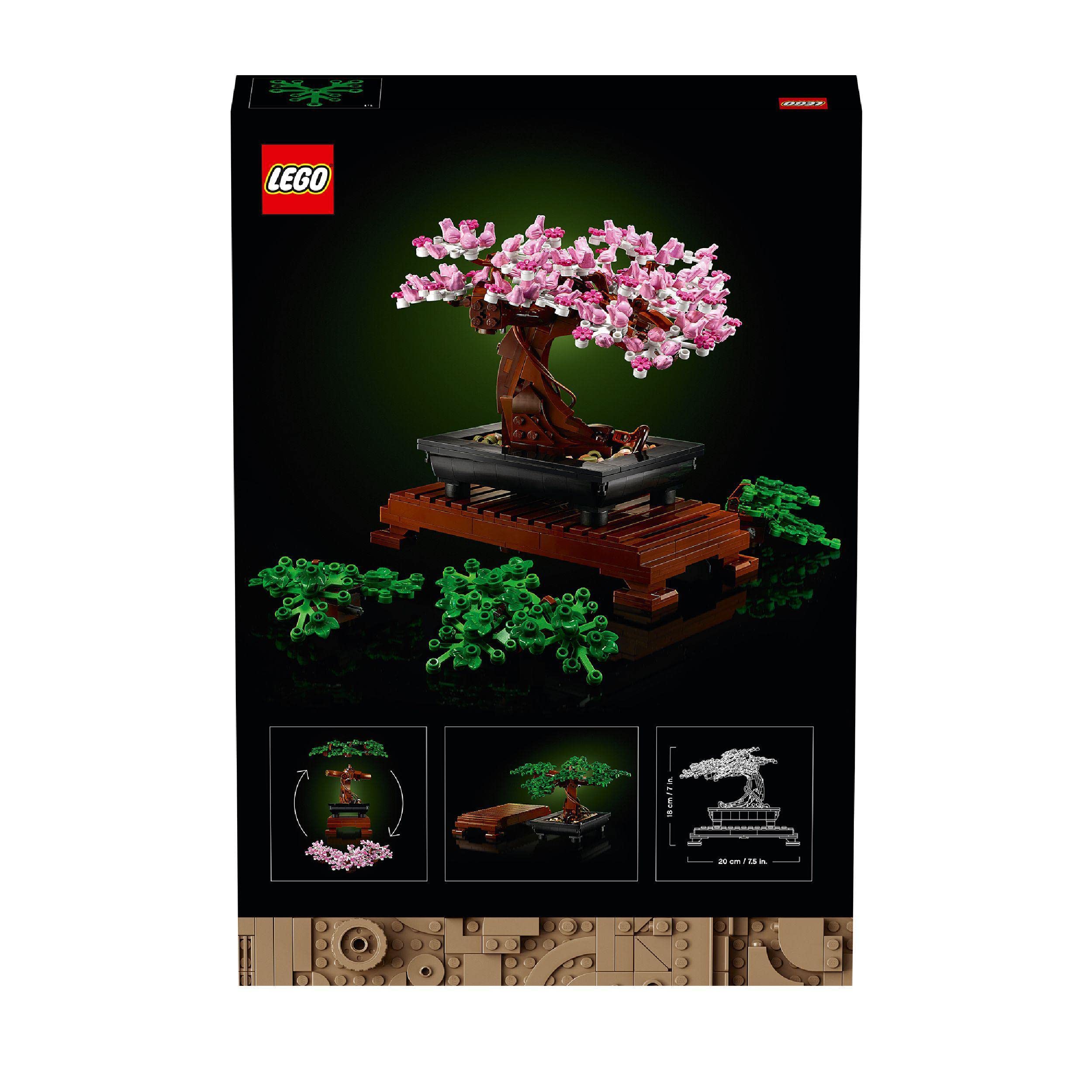 LEGO 10281 Icons Bonsai Tree Set for Adults, Plants Home Décor Set with Flowers, DIY Projects, Relaxing Creative Activity Gift Idea for Women, Men, Her & Him, Botanical Collection