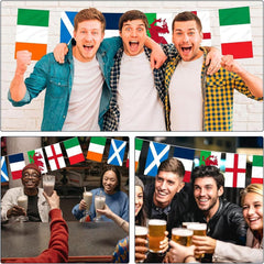 Flags of the World, World Flags Bunting, for National Party Euro Football Bar Club Garden Street Decorations World Cup Eurovision Party Decoration (kuq3.27-555)