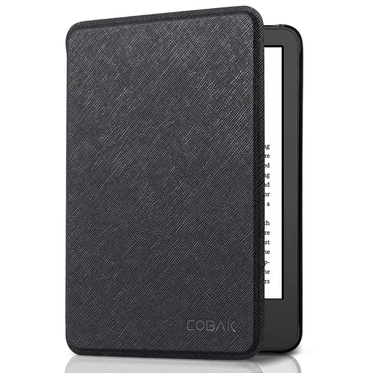 CoBak Case for All New Kindle (6 inches 2022 release) 11th Generation, Will Not Fit Kindle Paperwhite, Premium PU Leather Smart Cover with Auto Sleep/Wake for Kindle 2022, Black