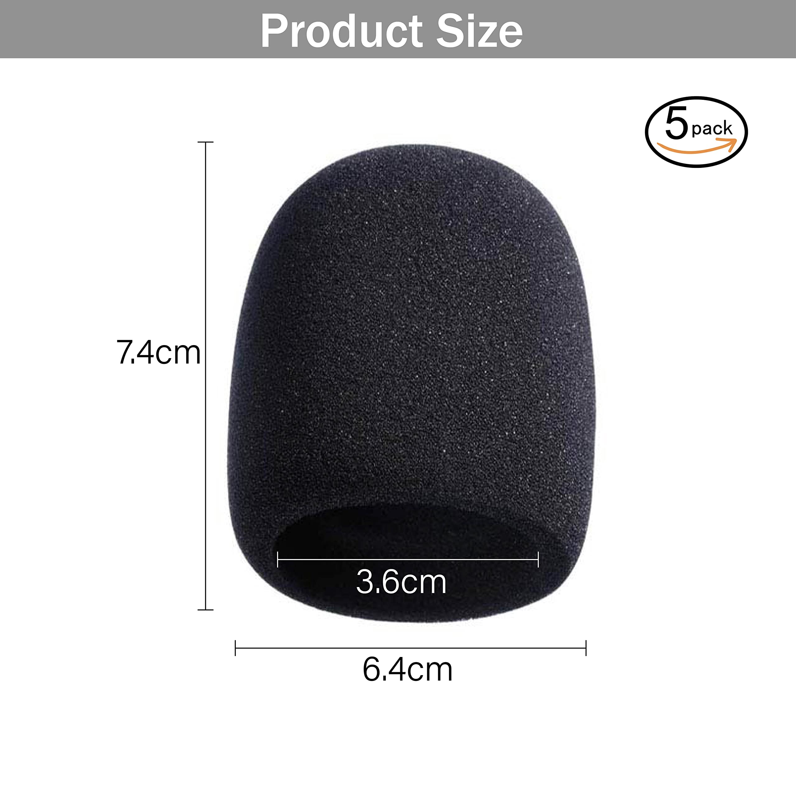 KWQINX 5 Pack Foam Microphone Cover Handheld Microphone Windscreen microphone cover microphone covers foam microphone windscreen