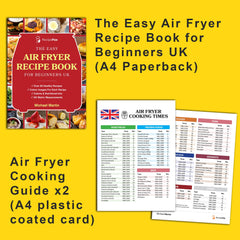 Air Fryer Recipe Book For Beginners UK - This Airfryer Cookbook Includes 2x Air Fryer Cooking Guides. Cook Healthy & Tasty Meals In Your Tefal Air Fryer, Ninja Air Fryer or Tower Air Fryer