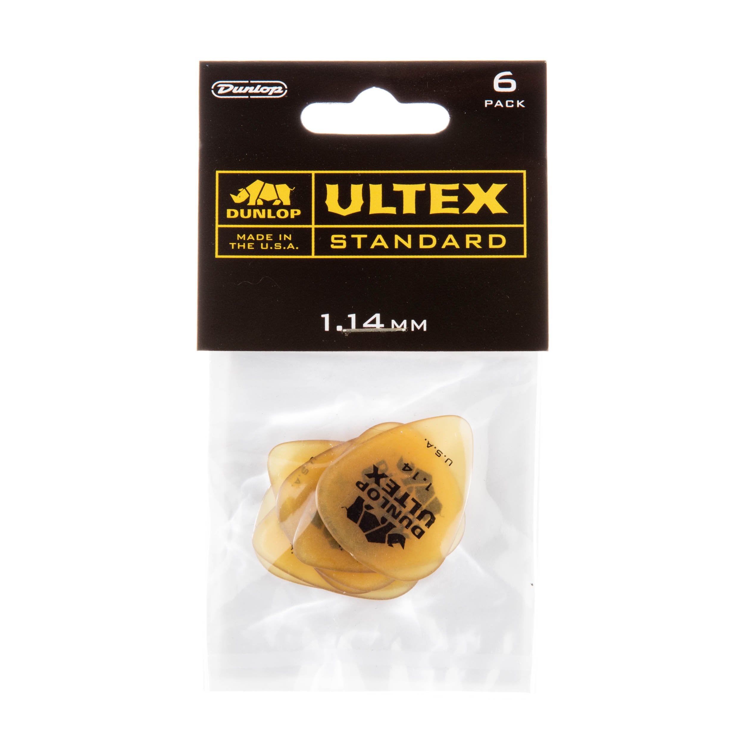 Jim Dunlop 421P114 Ultex Standard Player Pack (Pack of 6),Light Brown