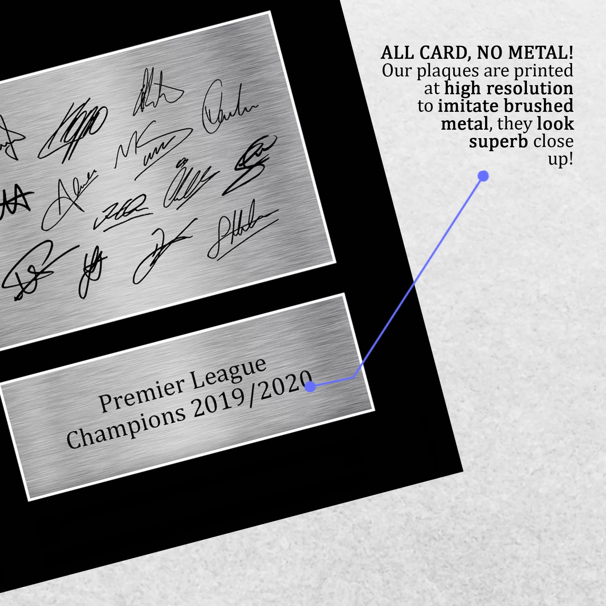 HWC Trading A4 Liverpool Premier League Champions 2019/2020 Gifts Printed Signed Autograph Pictures for Football Fans and Supporters - A4