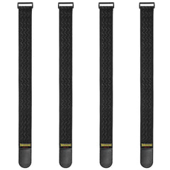 Trilancer Elastic Cinch Straps with Anti-Slip Strips, 24  inchesx 2 inches (4 Pack) Multipurpose Hook and Loop Bundling Straps for Hose, Cords, Bike, Luggage, Camping, Yoga Mats