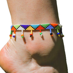 Ndlovu Anklet   by Woza Moya (Come Spirit of Change)   Handmade by The Hillcrest AIDS Centre Trust Crafters in South Africa