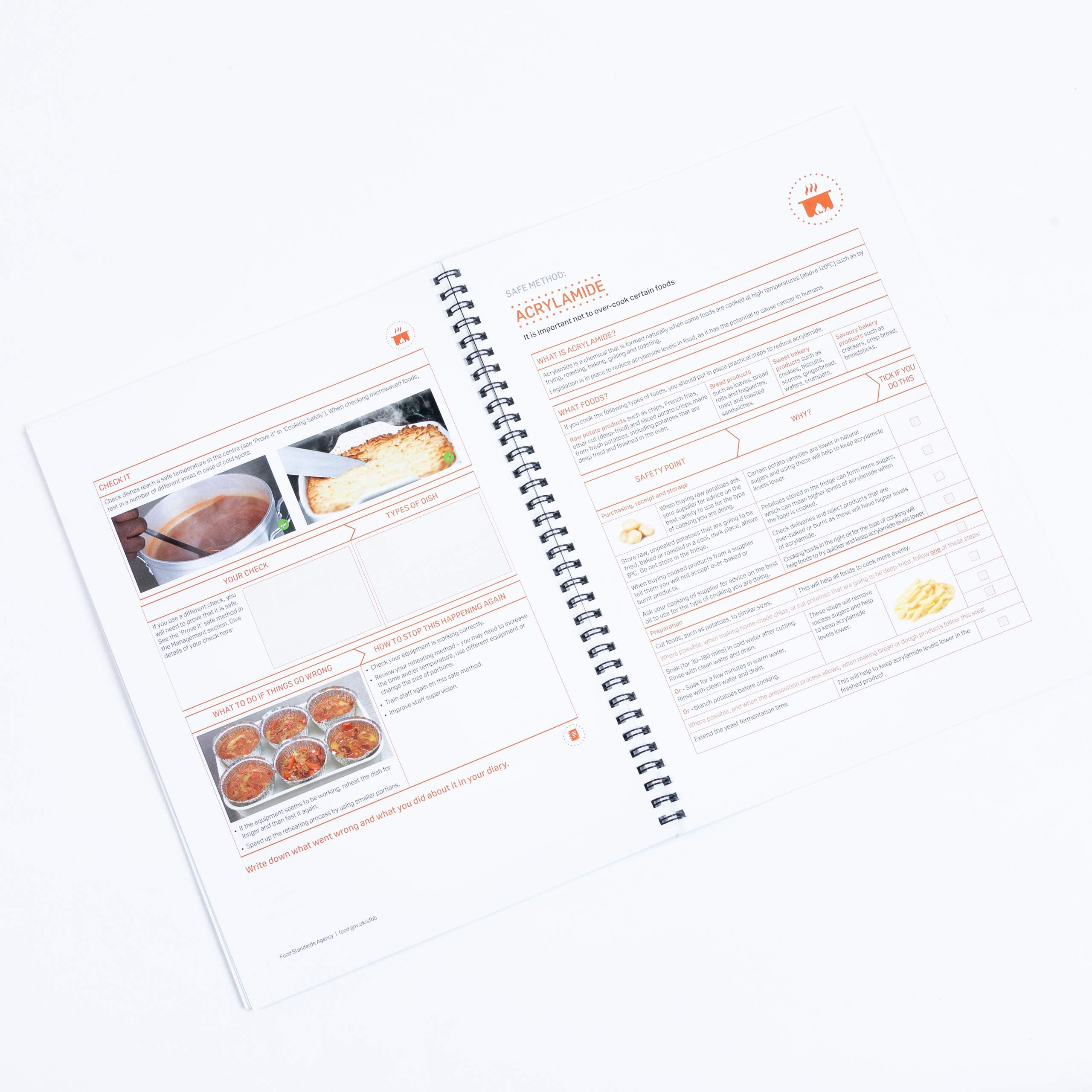 Food Safety Book 2024, for Caterers Restaurants and Takeaways with 13 Month Diary, 2 x Laminated Allergen Posters (A4) and 2 x Allergen Content Sheets - Safer Food Better Business