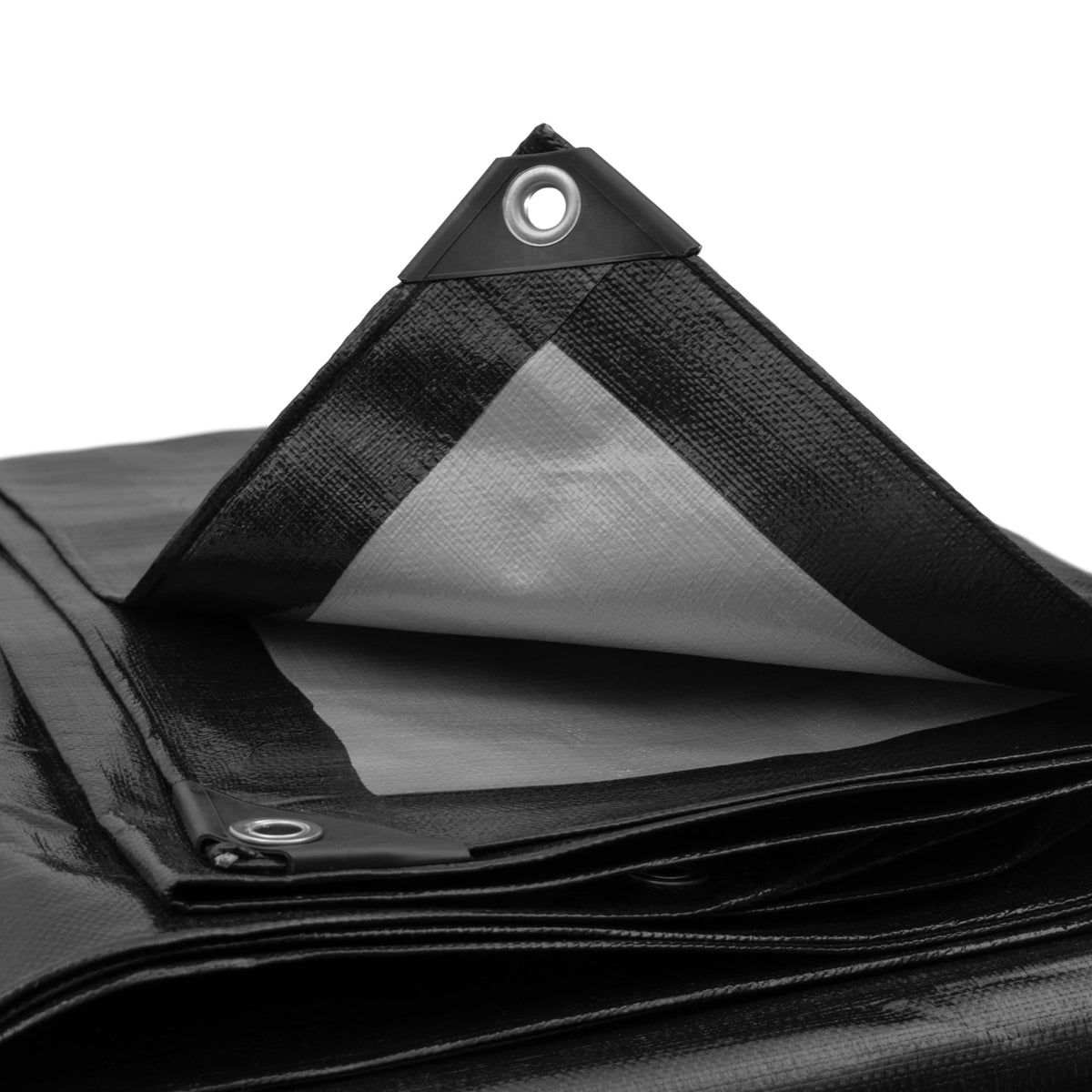 waterproof tough 240gsm black tarpaulins/builders tarps/camping ground sheet (1m x1m)