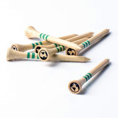 Green Swing Bamboo Golf Tees 70mm   Strong Sustainable Biodegradable   30pcs (Natural Bamboo)