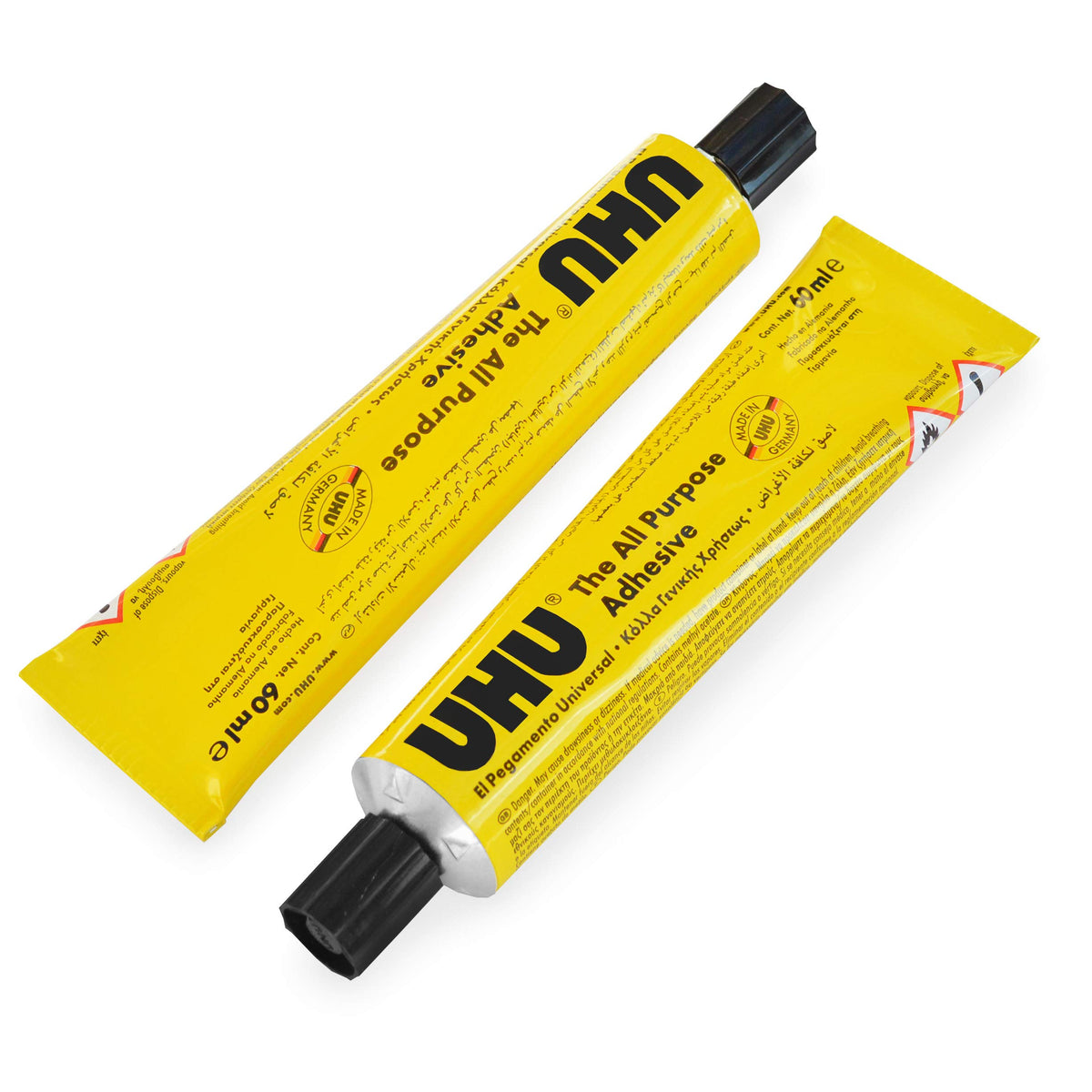 UHU All Purpose Adhesive Glue - 60ml - Pack of 2 Tubes