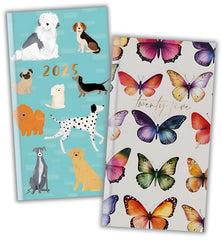 2025 Diary Slim Size Week to View Diaries Full Year Journal Calendar Planner (Butterfly)