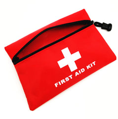 Jipemtra First Aid Bag Tote Empty Small Red First Aid Kit Bag Outdoor Travel Rescue Pouch First Responder Storage Medicine Pocket Bag for Car Home Office Sport Outdoors (Red 6.3x4.3)