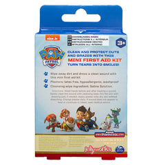 Paw Patrol Childrens Plaster First Aid Kit Including Saline Solution Wound Cleansing Wipes/Dressing Pad (Latex Free/Hypoallergenic/Wash proof/Breathable/CE Certified), Multicolour, 22 count