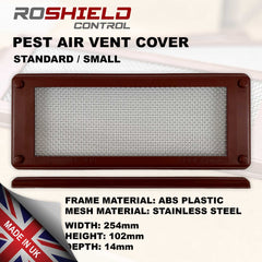 Roshield Pest Proofing Air Brick Mesh Vent Cover   Mouse Insect Rodent Control Prevention x 1 (White, Standard)