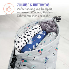 Bambino Mio, Out & About Wet Bag - Travel, Waterproof, Reusable Nappy Storage Bag, Cute Fruit