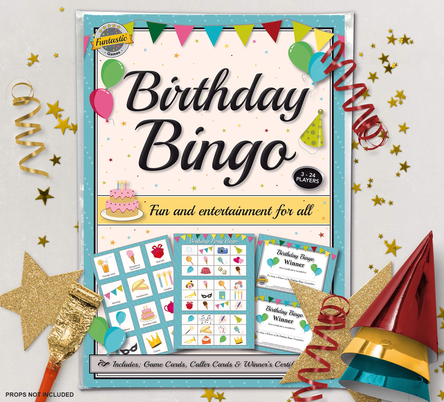 Funtastic Birthday Party Bingo Game - Groups of all ages will enjoy socialising with our lotto quiz set. A fun party accessory idea for everyone.