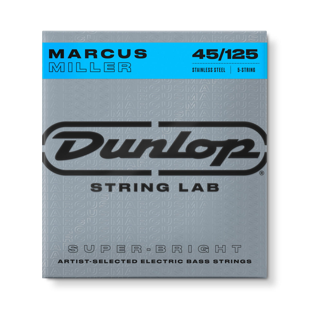 Dunlop DBMMS45125 Marcus Miller Super Bright Bass Strings, Medium 5-String.045–.125, 5 Strings/Set