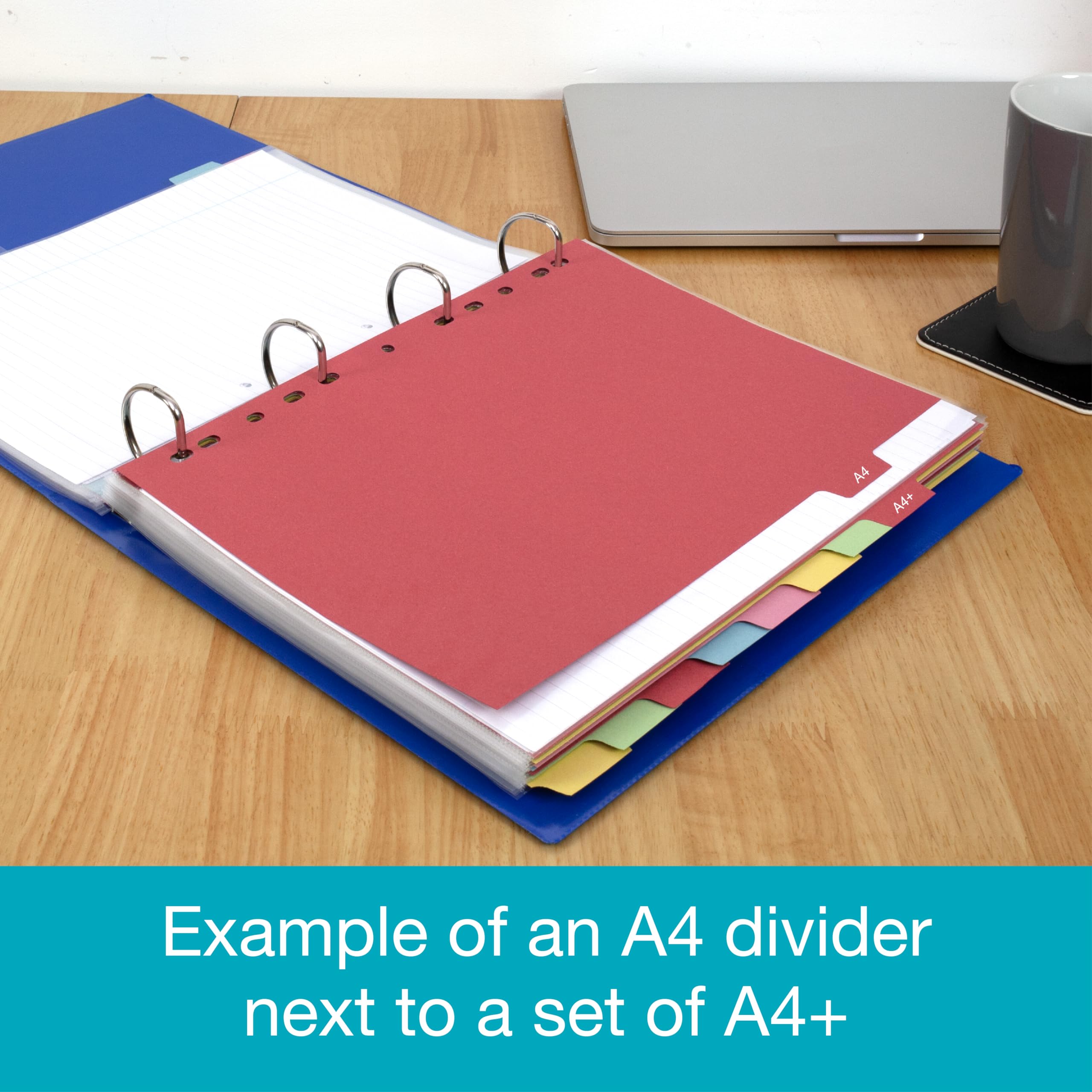 Elba A4and (Extra Wide), 10 Part Card File Dividers, Assorted, 5 Packs of 10