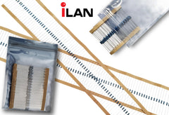 iLAN 100pcs 680 ohm Resistor 1/4w (0.25 Watt) ±1% Tolerance Metal Film Fixed Resistor (680 ohm)