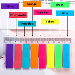 JANYUN 1440 Pcs Sticky Notes Flags Index Tabs Bright Neon Small Arrow Tabs for School and Office Bookmarks, Page Markers