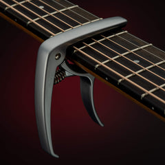 Django Guitar Capo   for Acoustic, Electric, Ukulele & Classical Guitars   Silver   Includes Peg Puller for Changing Strings   Easy To Use Quick-Release   Extra Padding for Neck Protection