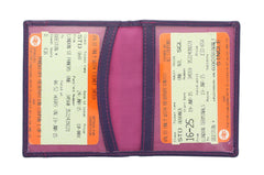 Mala Leather Odyssey Soft Leather Travel Pass/Oyster Card Holder 555_14 Purple