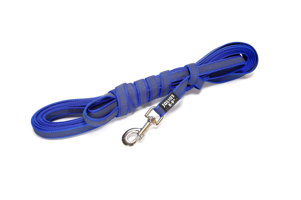 Color & Gray Super-Grip Leash with Handle, 20 mm x 5 m, Blue-Gray