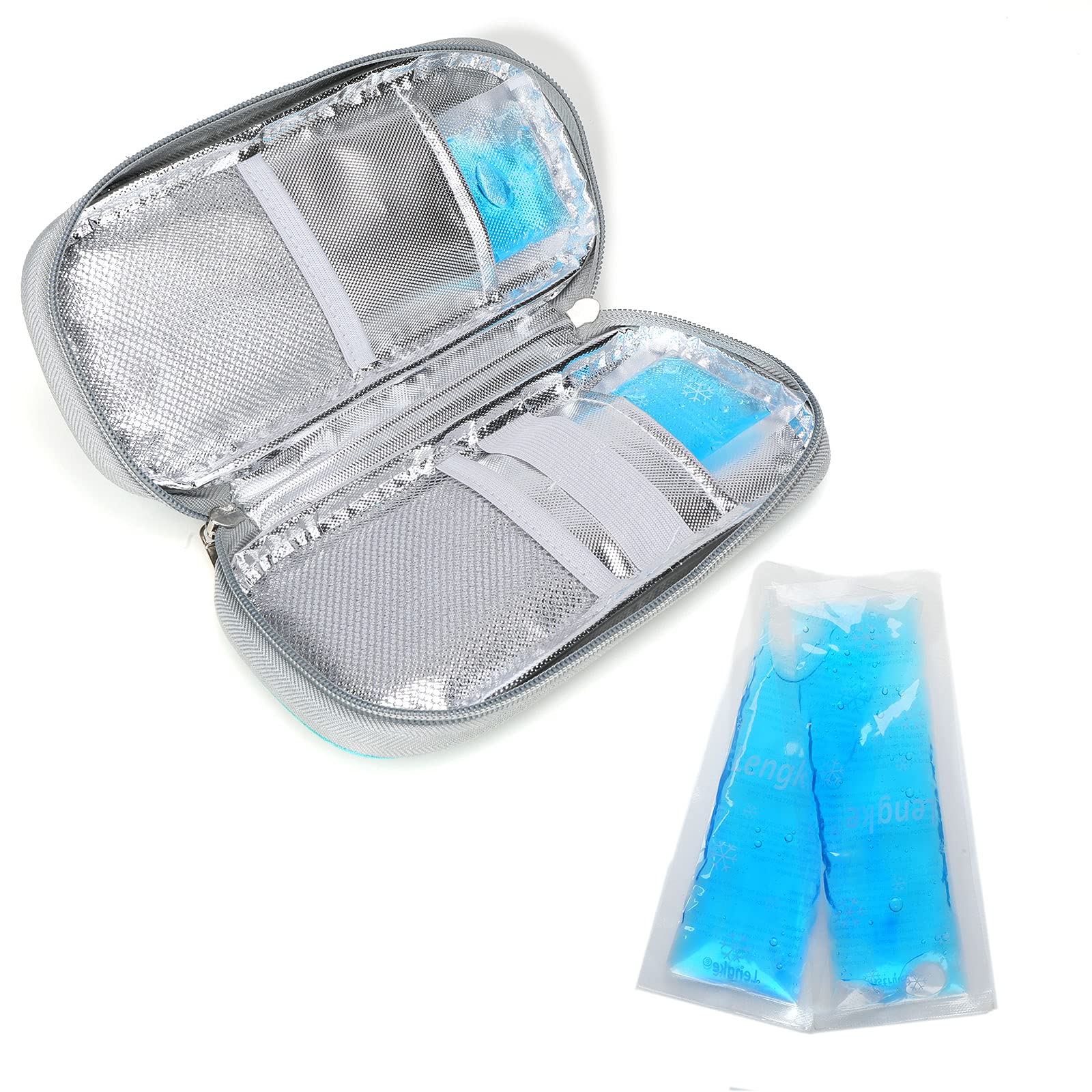 YOUSHARES Ice Packs for cooling Insulin - Reusable Freezer Packs Instant Hot Or Cold Gel Pack for Injuries and Suitable for Insulin Cool Storage Bag (2 Packs)