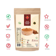 Ceylon Cinnamon Powder (500G / 17.64)   Ethically Sourced 100% Authentic True Ceylon   Cinnamon Ground   Dalchini Powder   Premium Quality   Natural   Non GMO  Vegan