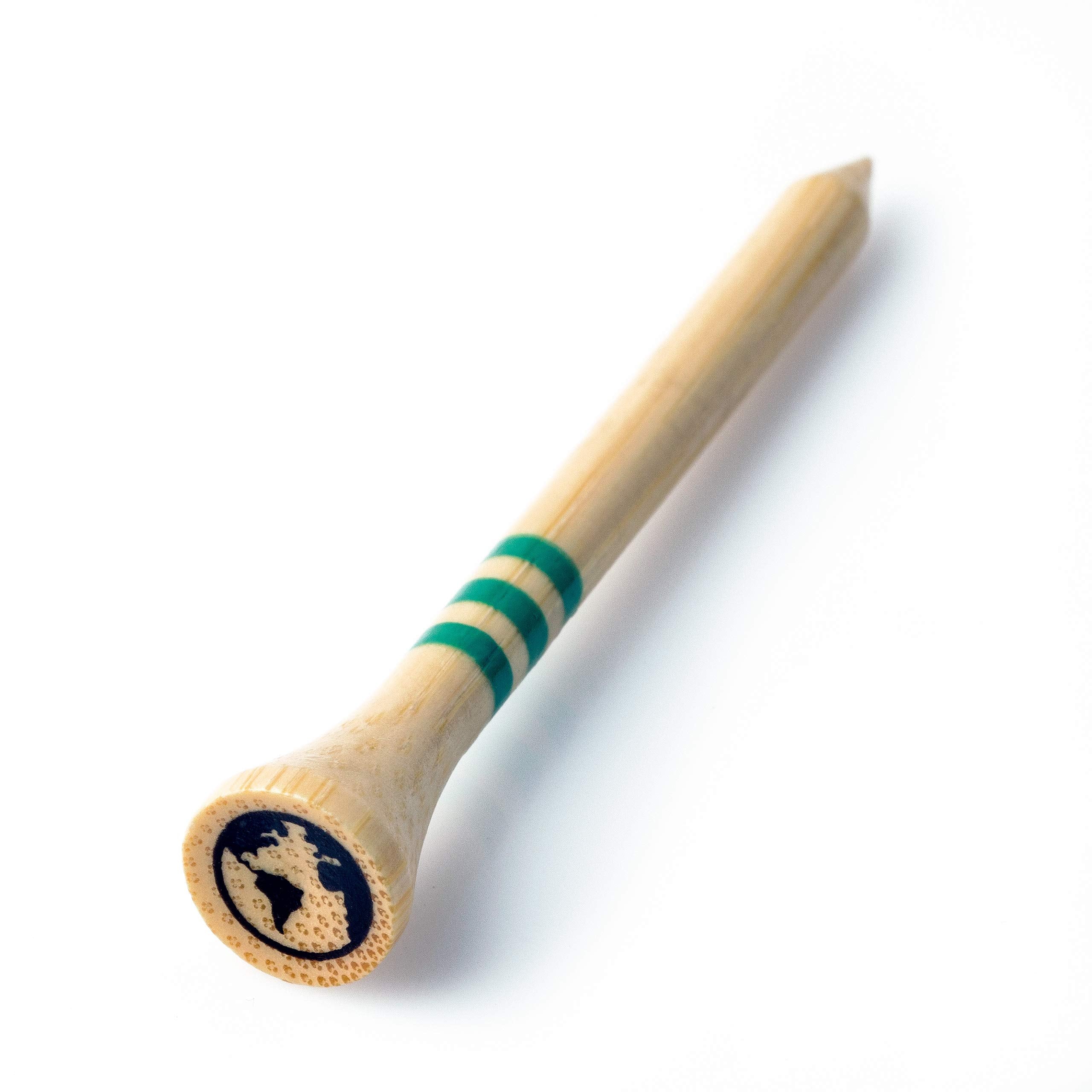 Green Swing Bamboo Golf Tees 70mm   Strong Sustainable Biodegradable   30pcs (Natural Bamboo)