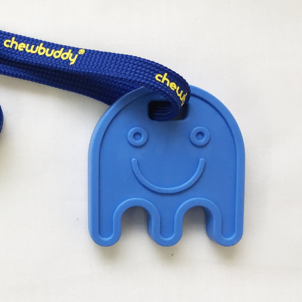 Chewbuddy Sensory Direct Ghost & Lanyard - Pack of 1, Sensory Toy for a Fidget, Chew or Teething Aid   For Kids, Adults, Autism, ADHD, ASD, SPD, Oral Motor or Anxiety Needs   Blue