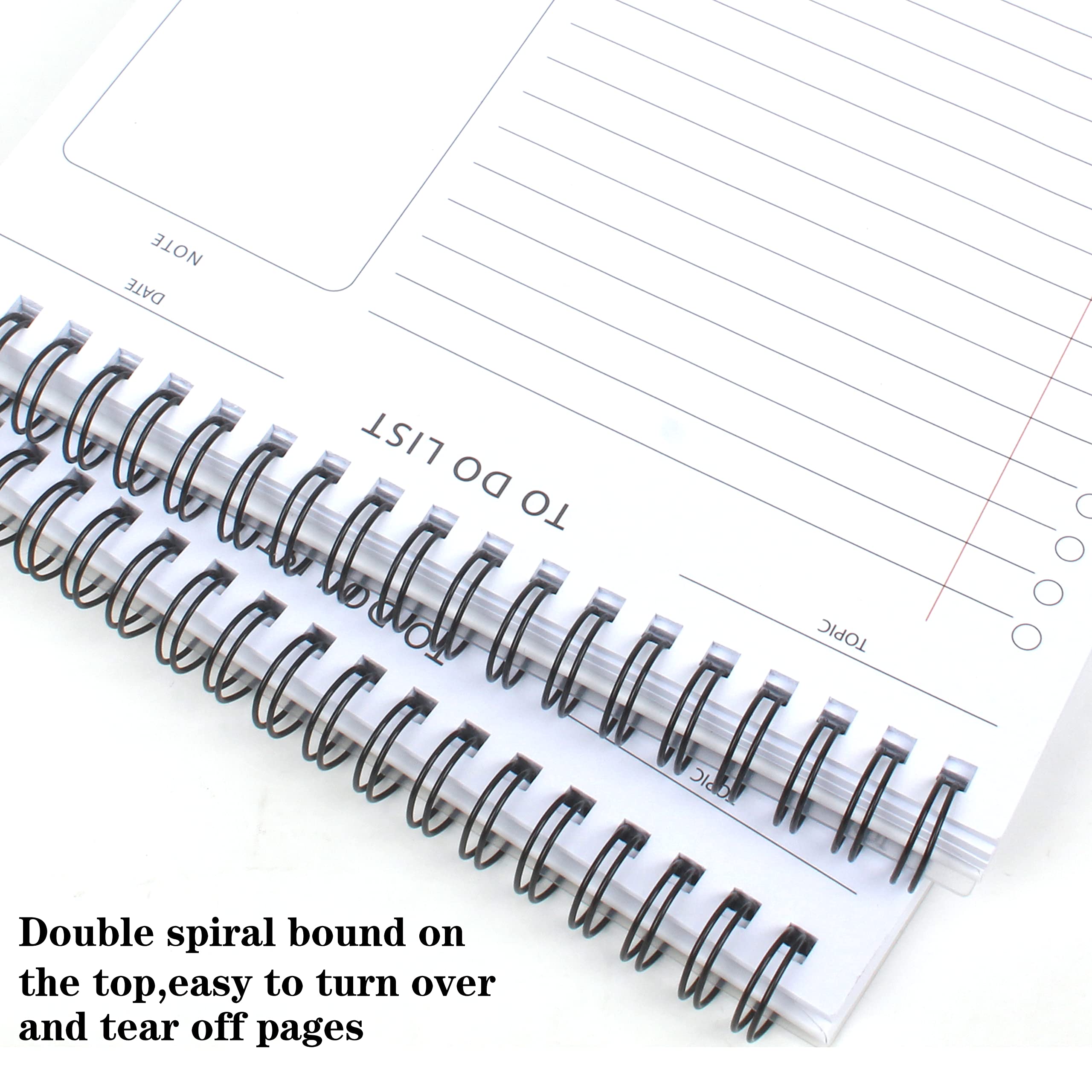 To Do List Pad - Daily Planner Notepad Undated 52 Sheets Tear Off, 6.5 inches x 9.8 inches Planning Pad Check List Productivity Notepad for Work, Office, School Supplies