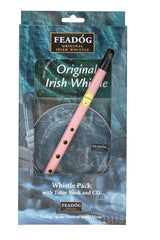 Feadog Pink D Whistle Triple Pack FW03PK