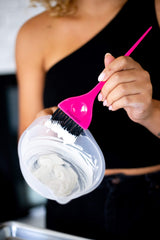 Framar Classic Hair Dye Brush – Hair Colour Brush for Highlights Hair Dye Kit, Hair Tint Brush for Highlight Kit, Tinting Brush for Bleach Hair Dye, Hair Bleach Kit, Hair Colouring Brush – Pink