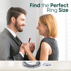 Ring Sizer UK Women & Men with Belt - Ring Measurement Tool UK Kit Sizes A to Z - Ring Measurer for Measuring Ring Diameter up to 27cm 26 Rings with Ring Sizer Belt