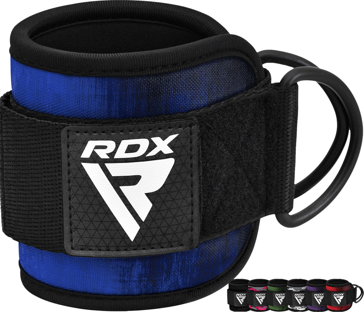 RDX Ankle Straps for Cable Machines Resistance Bands Attachment, 7mm Neoprene Padded 10”x4”, Gym Wrist Cuff Women Men Home Fitness, Weight Lifting D-Ring Booty Leg Workout Curls Kickbacks Hip Abductor