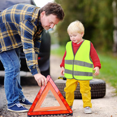 Firtink 2 Pieces Hi Vis Vests for Kids,Kids High Visibility Reflective Vest,High Vis Vests,Hi Vis Safety Vests,High Vis Jacket with Reflective Strips for Kids Outdoor (S)