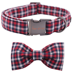 Unique style paws Christmas Dog Collar, Bowtie Dog Collar, Comfortable Adjustable Dog collars Pet for X-Small Dogs and Cats, Neck 20-30cm