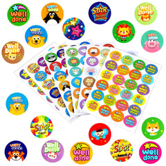 NEBURORA 1440 Pcs Reward Stickers for Teachers Motivational Praise Stickers for Students Kids Reward Stickers Parents' Reward Stickers for Children (60 Sheet)