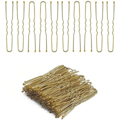 Stoutips 100 PCS U Shaped Hair Pins for Buns (Blonde) - 5 cm /2 Inches Hair Bun Pins in an Assorted Box - Best for All Hair Types and Hair Styles, For Twisting Your Hair