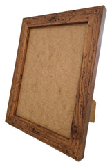 Aryllis 7x5 Photo Frame, Rustic Brown, U.K. Manufactured, Free-Standing and Wall Hanging Picture Frame with Perspex Front