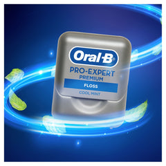 Oral-B Pro-Expert Dental Floss, Premium, 40 m, Plaque Remover For Teeth, Gingivitis Treatment, Gentle on Fingers and Gums, Cool Mint