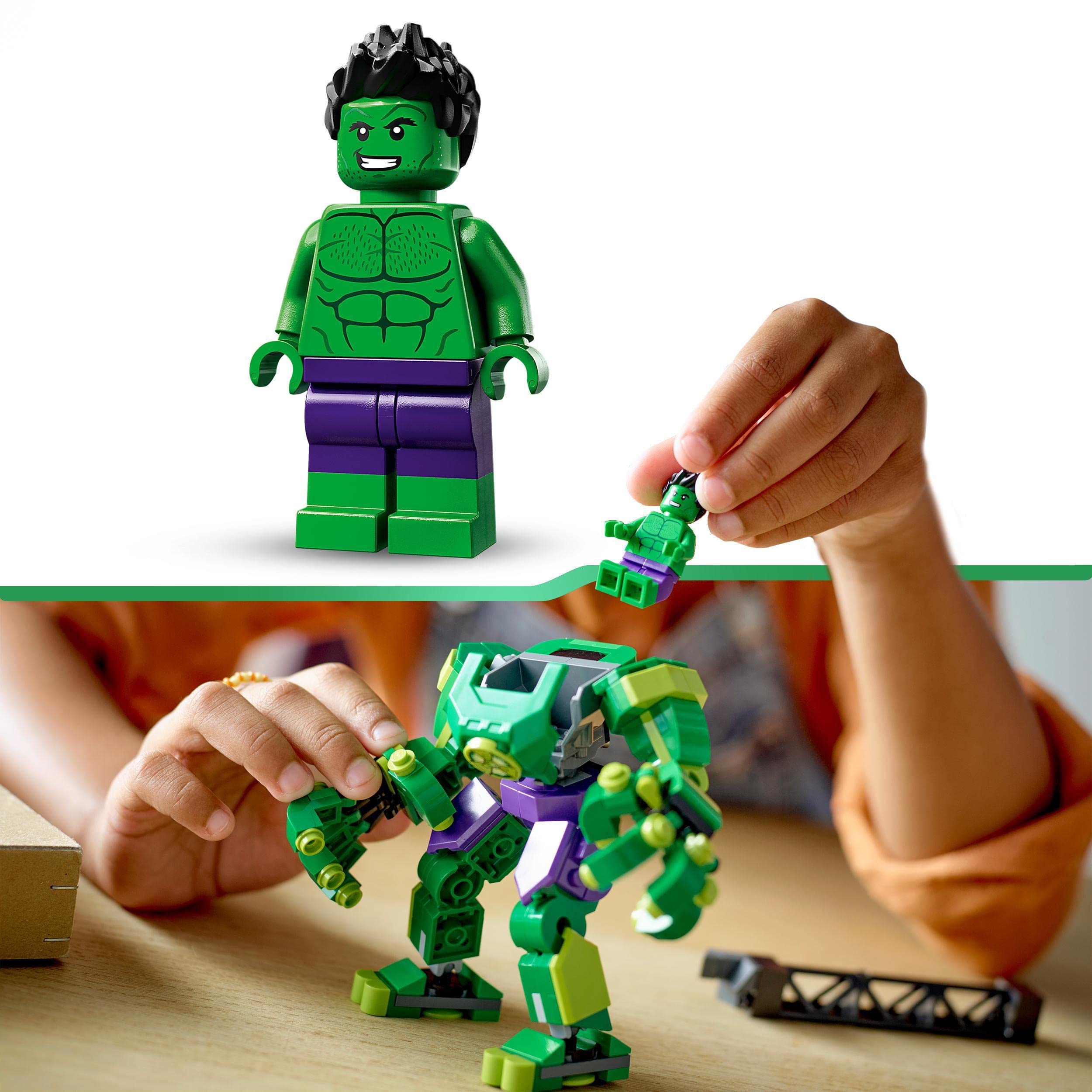 LEGO 76241 Marvel Hulk Mech Armour, Avengers Action Figure Set, Collectable Super Hero Buildable Toys for Boys and Girls Aged 6 Plus, Gift Idea