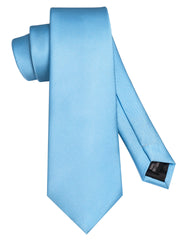 JEMYGINS Mens Light Blue Tie 7cm Silk Necktie for Business and Wedding (14)