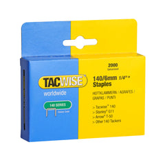 Tacwise 0345 Type 140/6mm Heavy Duty Galvanised Staples, Pack of 2000